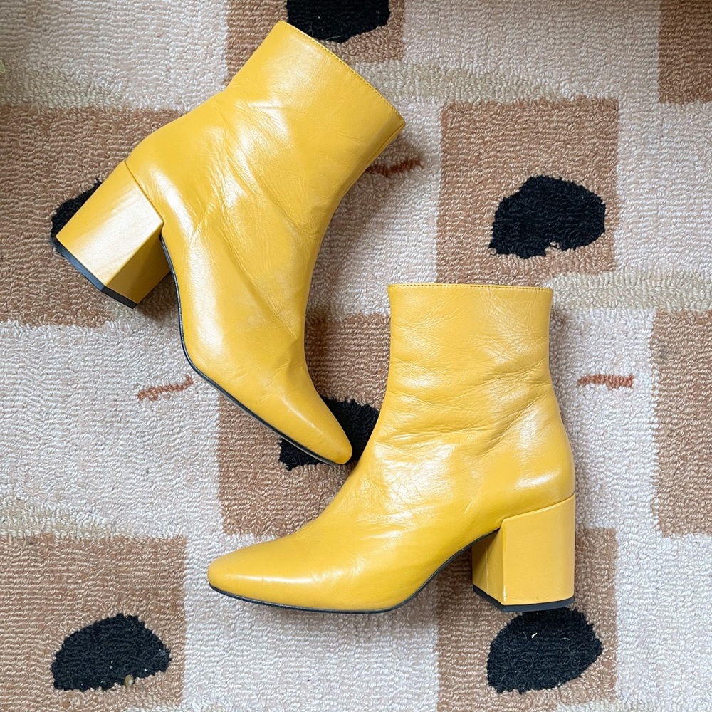 Intentionally Blank Yellow Boots